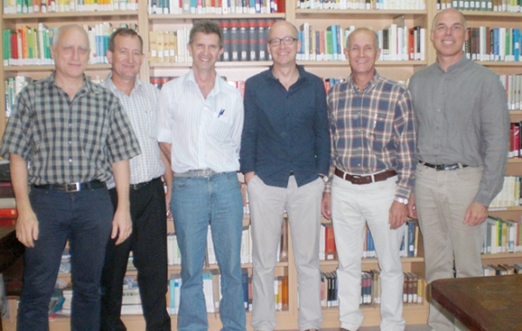 Werner Schreiber (P. Seguro/BRA), Edgar Neufeld (IFL/PY), Darli Breunig (IFPLA/BRA), Dr. Christoph Pilgrim (LV/ARG), Eduard Penner (IFL/PY), Alban Schraut (LBI/CL)